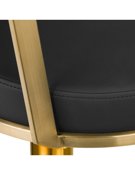 GABBIANO HAIRDRESSING CHAIR ARRAS BLACK GOLD