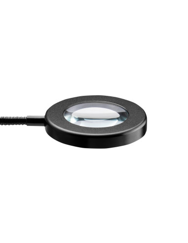 SNAKE RING LED LAMP LAMP ON A DESK BLACK