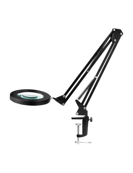 BLACK LED TABLE TOP MAGNIFIER LAMP GLOW 308