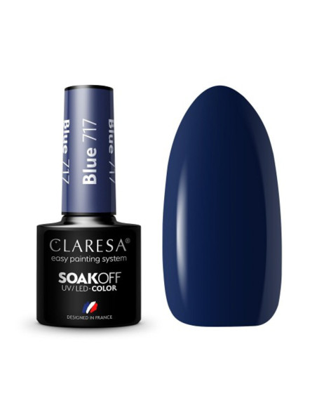 CLARESA Hybrid polish BLUE 717 -5g