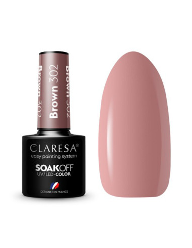 CLARESA Hybrid nail polish BROWN 302 -5g