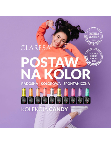 CLARESA Hybrid nail polish CANDY 1