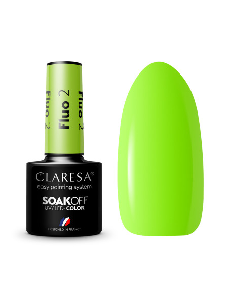 CLARESA Hybrid nail polish FLUO 2 -5g 