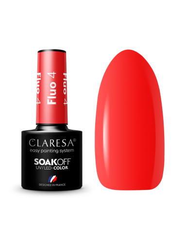 CLARESA Hybrid nail polish FLUO 4 -5g 