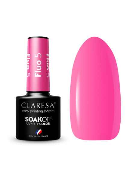 CLARESA Hybrid nail polish FLUO 5 -5g 