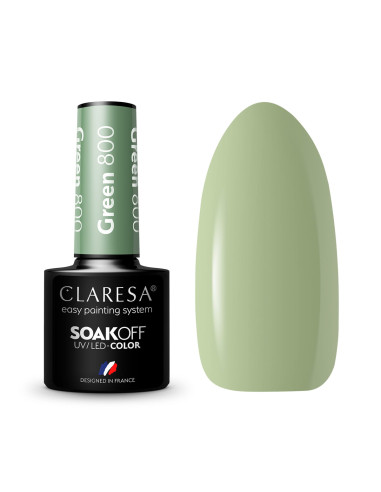 CLARESA Hybrid polish GREEN 800 -5g