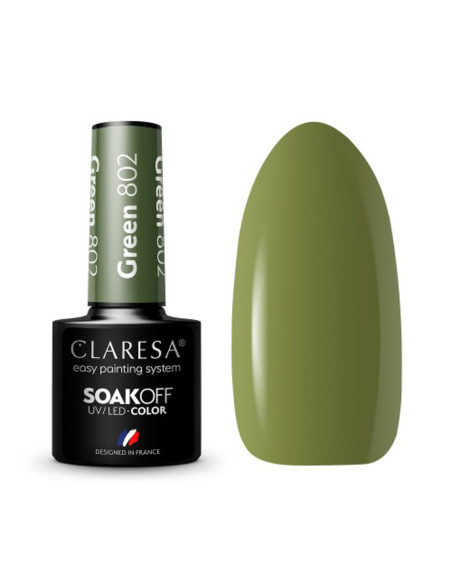 CLARESA Hybrid POLISH GREEN 802 -5g