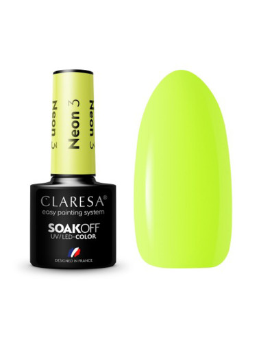 CLARESA Hybrid nail polish NEON 3 -5g