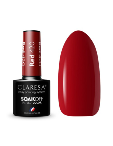 CLARESA Hybrid nail polish RED 420 -5g