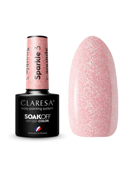 CLARESA Hybrid nail polish SPARKLE 3 -5g