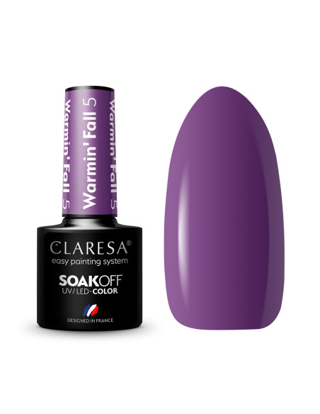 CLARESA Hybrid nail polish WARMIN "FALL 5 -5g