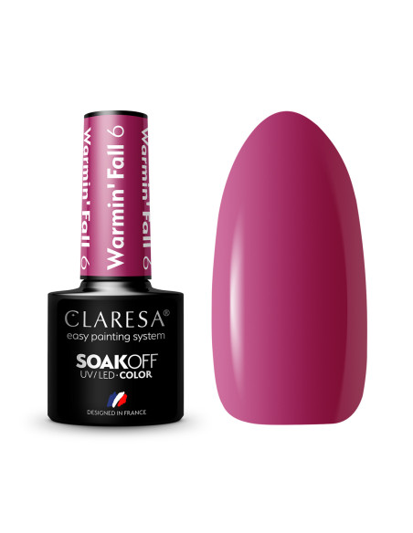 CLARESA Hybrid nail polish WARMIN "FALL 6