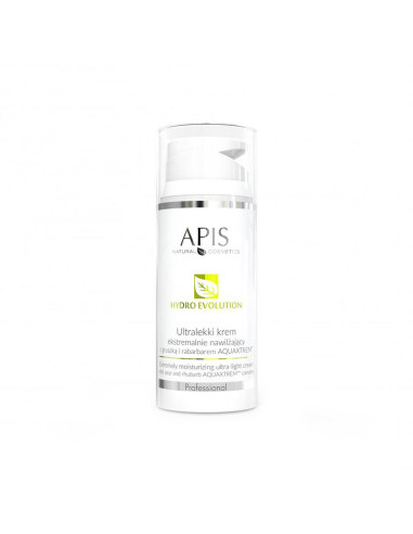 Apis hydro evolution ultra-light cream extremely moisturizing with pear and rhubarb aquaxtrem ™ 100ml