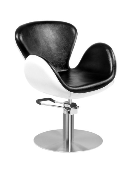 Gabbiano hairdressing chair Amsterdam black and white