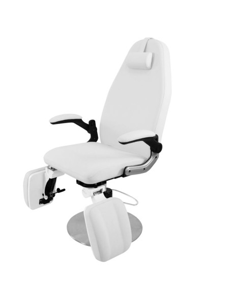 Hydraulic podiatry chair azzurro 713a white