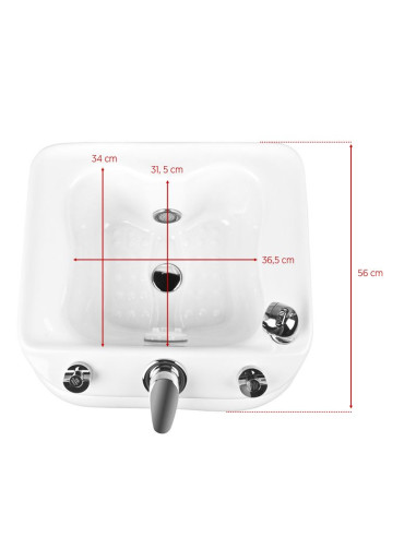 Azzurro tray for pedicure with hydromassage a023