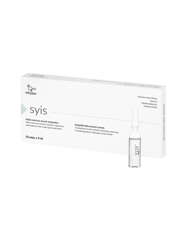 Syis ampoules with snail slime helix extract serum 10x3ml