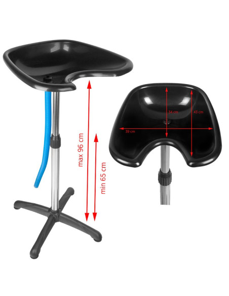 Gabbiano portable hairdressing wash unit on a stand 128 