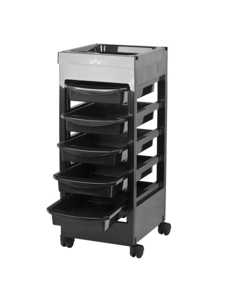 Gabbiano hairdressing trolley 048A black