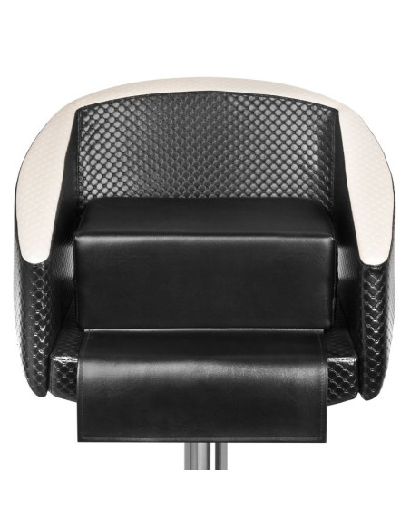 Black children's seat on the barber's chair