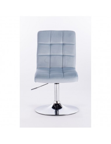 Hroove Salon Chair - Light Grey Velour Bella Furniture IrelandBFHR7009N