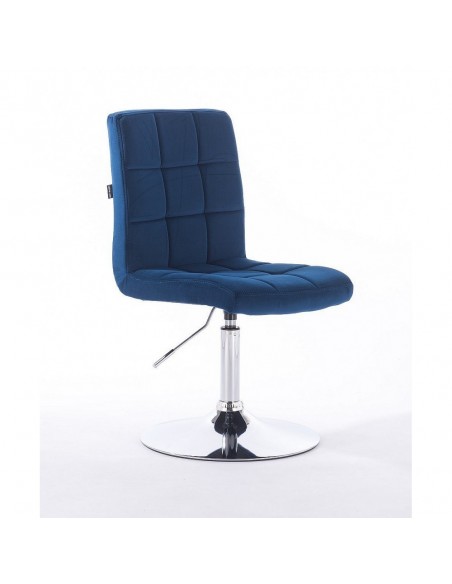 Hroove Salon Chair - Blue Velour Bella Furniture Ireland BFHR7009N