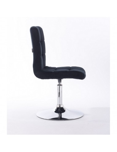 Hroove Salon Chair - Black Velour Bella Furniture Ireland BFHR7009N