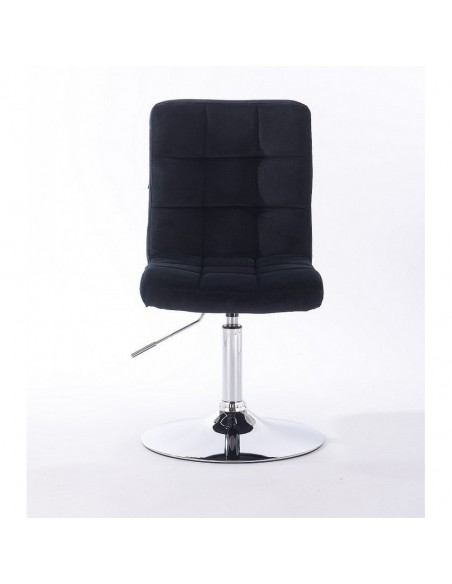 Hroove Salon Chair - Black Velour Bella Furniture Ireland BFHR7009N