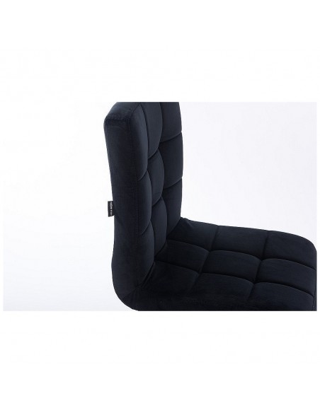 Hroove Salon Chair - Black Velour Bella Furniture Ireland BFHR7009N