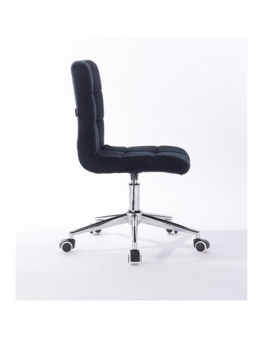 Hroove Chair On Wheels - Black Velour Bella Furniture Ireland BFHR7009K
