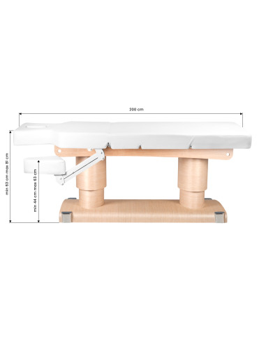 Spa cosmetic bed azzurro 838 4 strong. heated