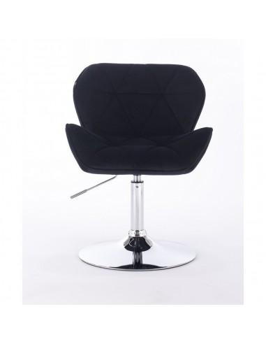 Hroove Salon Chair - Black Velour Bella Furniture Ireland BFHR111N