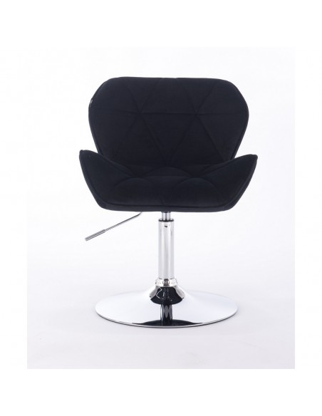 Hroove Salon Chair - Black Velour Bella Furniture Ireland BFHR111N