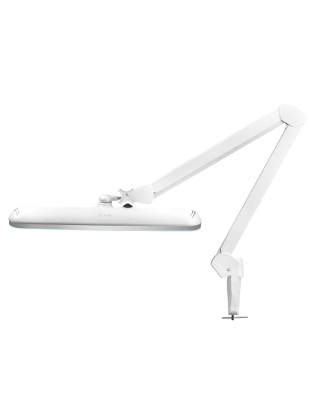 Elegant LED workshop lamp 801 l with a vice reg. white light intensity