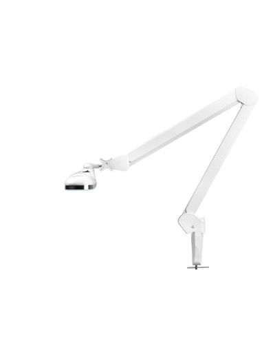 Elegant LED workshop lamp 801 l with a vice reg. white light intensity