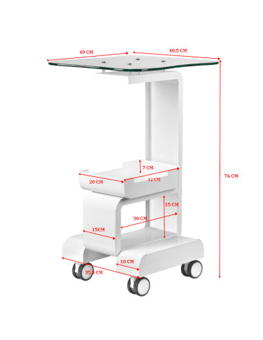 Cosmetic table for device 082