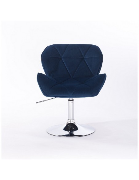 Hroove Salon Chair - Blue Velour Bella Furniture Ireland BFHR111N