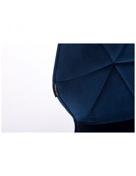 Hroove Salon Chair - Blue Velour Bella Furniture Ireland BFHR111N