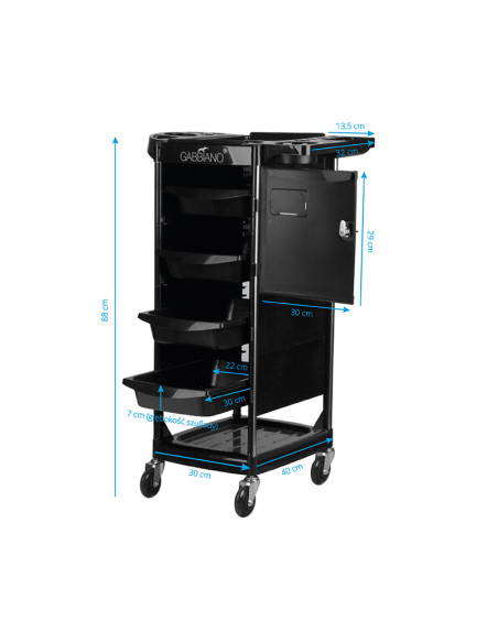 Gabbiano hairdressing assistant fx10c black