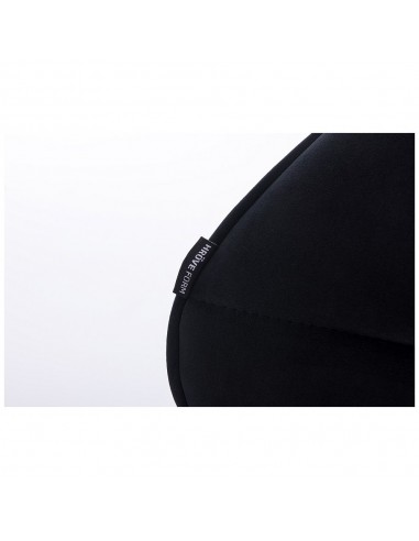 Hroove Salon Chair - Black Velour Bella Furniture Ireland BFHR111CROSS