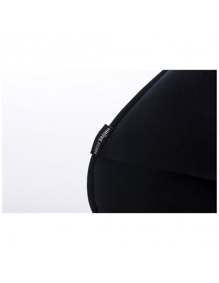 Hroove Salon Chair - Black Velour Bella Furniture Ireland BFHR111CROSS