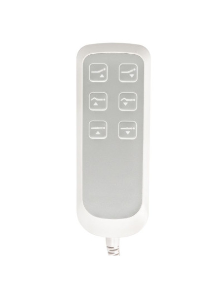 Electric cosmetic chair lux 273b + stool 304 white