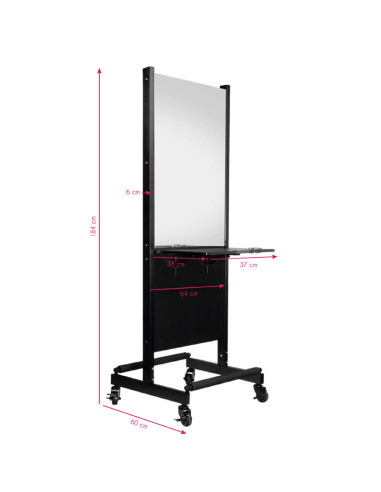 Gabbiano mobile two-sided hairdressing console ra-006