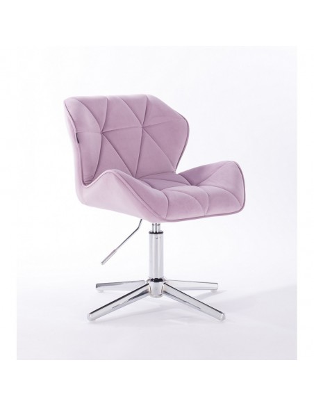 Hroove Salon Chair - Lavender Velour  Bella Furniture Ireland BFHR111CROSS