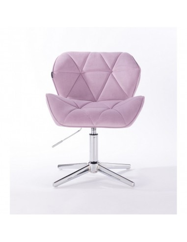 Hroove Salon Chair - Lavender Velour  Bella Furniture Ireland BFHR111CROSS