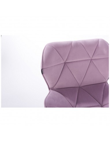 Hroove Salon Chair - Lavender Velour  Bella Furniture Ireland BFHR111CROSS