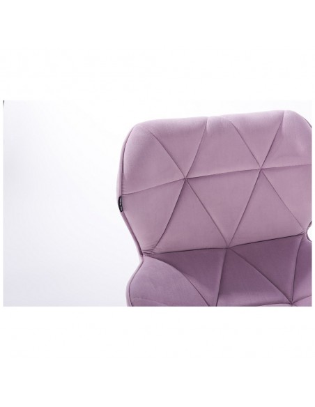 Hroove Salon Chair - Lavender Velour  Bella Furniture Ireland BFHR111CROSS
