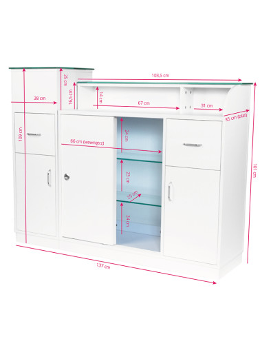 Gabbiano reception desk q-0333