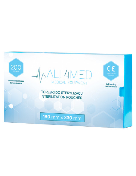 All4med Autoclavable bags 190mm x 330mm 200pcs