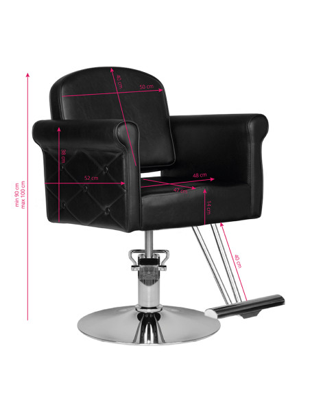 Hair system hairdressing chair hs69 black